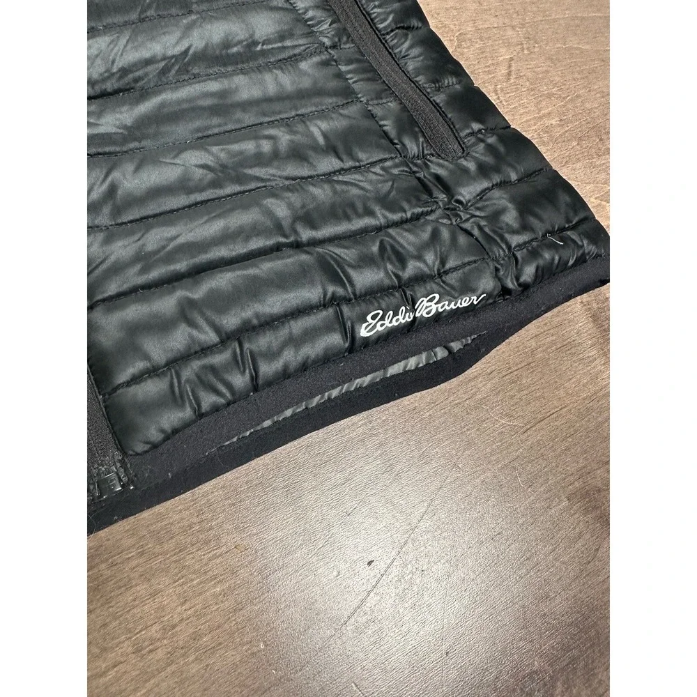 Eddie Bauer Vest Womens XS Black Travex EB700 Down Fill Quilted Puffer Hiking - Picture 2 of 11